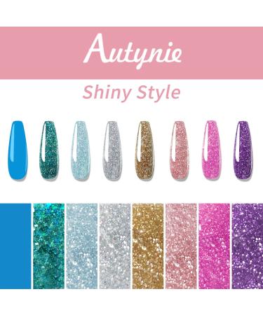 Autynie Poly Gel Nail Kit - 8 Colors All-in-One Extension Builder Gel Set with Rhinestone Glitter French, Professional DIY Nail Art Tools for Salon Quality at Home - Buy Online on GoSupps.com