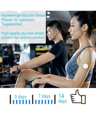 40 Waterproof Freestyle Libre 3 Plasters - Self-Adhesive Breathable & Skin-Friendly Sports Tape - 14-Day Adhesive Fabric Fixing - Blue (International Shipping) - Buy Online on GoSupps.com