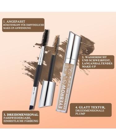 Fix the Viola House Eyebrow Gel & Pencil Set | Waterproof Eyebrow Makeup in Brown & Black - 15ml (0.5fl oz) - Perfect for International Shipping - Buy Online on GoSupps.com