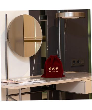 FOMIYES 3 Pcs Hair Dryer Storage Bag Travel Blow Dryer Makeup Organizer Bag Hair Dryer Bag Hanging Plush Bag Claretx3pcs 30x26cmx3pcs - Buy Online on GoSupps.com