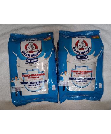 2 x 900 grams Bear Brand Fortified Powdered Milk Drink w/Iron, Zinc & Vitamin C (2 x 900) 1.98 Pound (Pack of 2)