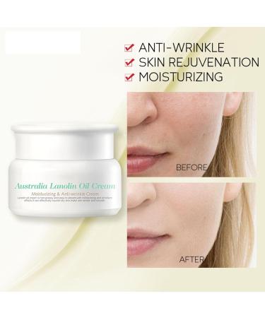 Pure Lanolin Face Cream Moisturiser Strong Moisturiser & Anti Wrinkle Face Cream Anti Wrinkle Moisturiser Hydrating Face Cream Firms and Moisturises Skin Hydrating Day Cream 35g - Buy Online on GoSupps.com