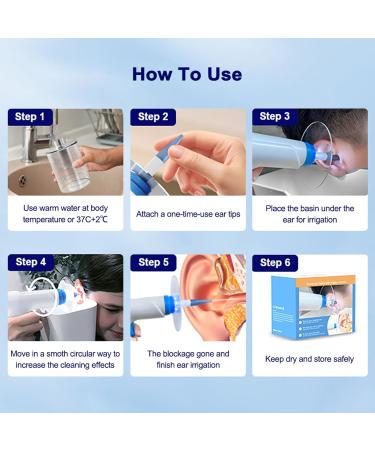 Earwax Rinse Cleansing Kit Prevent Splashing Keep Safety Electric Ear Wax Removal Kit for Ear Care - Buy Online on GoSupps.com