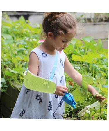GLEAVI Pediatric Sling Brace - Adjustable Arm Strap for Broken Wrist Shoulder & Neck Support - Green - Buy Online on GoSupps.com