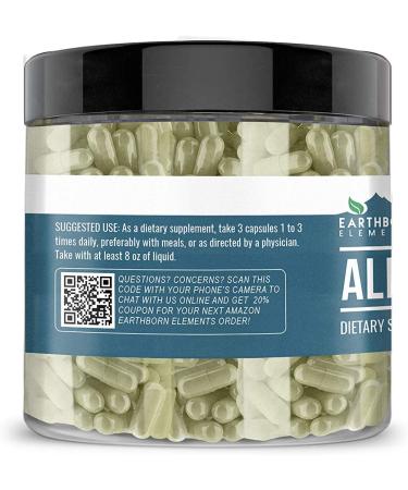 Earthborn Elements Alfalfa Leaf Capsules - 200 Count, Pure & Undiluted, No Additives - Buy Online on GoSupps.com