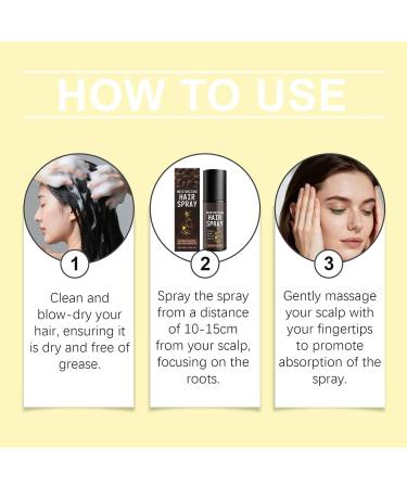 Tanxemery Hair growth serum spray 50 ml accelerate natural hair growth hair growth agent for women and men hair vitamins against hair loss for women home travel workers employees daily - Buy Online on GoSupps.com