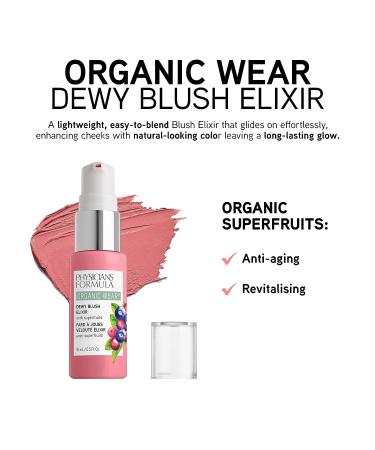 Physicians Formula Organic Wear Dewy Face Blush Elixir - Crushed Berries - Buy Online on GoSupps.com