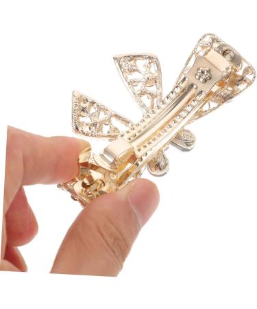 minkissy Hairpins Hair Rollers Clips Hair Clips for Girls Hair Jewelry Hair Accessories Large Hair Clips Bow Tie Top Clip South Korea Headgear Women's Issue Card Alloy White - Buy Online on GoSupps.com