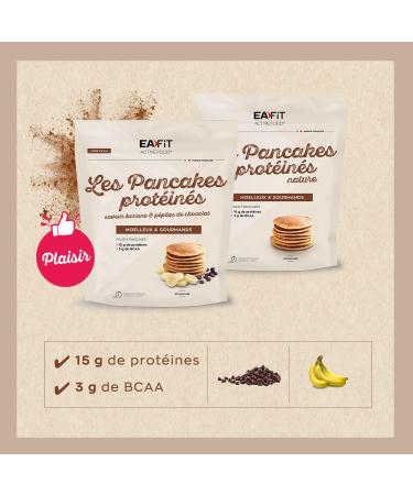 Nature Protein Pancakes - 400 g - 16 g of protein - 3 g of BCAAs per serving of 3 PANCAKES - LOW FAT - Buy Online on GoSupps.com
