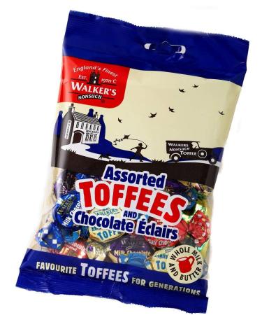 Buy Walkers Nonsuch Assorted Toffees & Chocolate Eclairs - 150g Pack | International Shipping Available - Buy Online on GoSupps.com