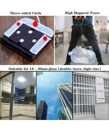 Magnetic Window Cleaner Double-Sided Ultra-Strong Both Side Glass Wiper Surface with Ergonomic Handle Magnetic Cleaning Tool - Buy Online on GoSupps.com