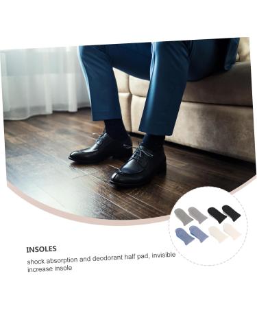 FRCOLOR Invisible Heightening Insoles for Women - 4 Pairs of Comfortable Shoe Inserts Ideal for Boots Flannel Black 11x7CM - Buy Online on GoSupps.com