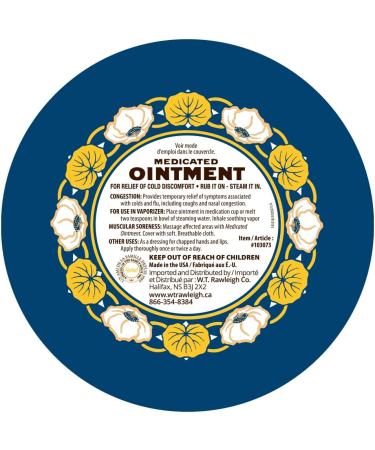 Rawleigh Medicated Ointment Tin: 4.5 oz / 128g - Pack of 6 128 g (Pack of 6) - Buy Online on GoSupps.com