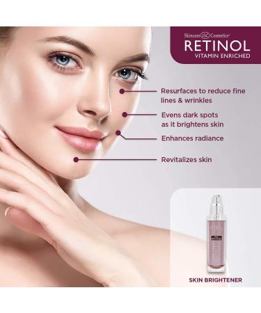 Retinol Skin Brightener | Original Brand | Tone Corrector with Plant Extracts | Vitamin A, C & E - Buy Online on GoSupps.com