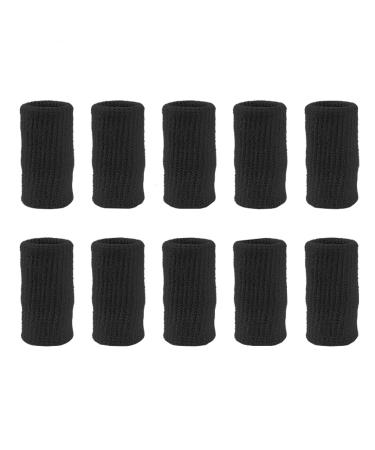 10 Pieces Finger Sleeves Thumb Braces Support Elastic Compression Protector Braces for Relieving Pain Arthritis Trigger Finger Sports" "finger splint