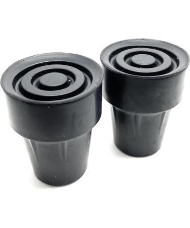 Quantum Leap 17-19mm Pack of Four Heavy Duty Rubber Ferrules Z Type Metal Washer for Extra Strength Crutch Tips Walking Stick Feet - Walking Stick Rubber Tips (19mm Black Crutch) (19mm Black x 4) - Buy Online on GoSupps.com