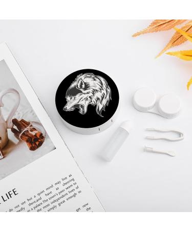 Howing Wolf Portable Contact Lens Case with Mirror | Travel-Friendly Contact Lens Box for International Shipping - Buy Online on GoSupps.com