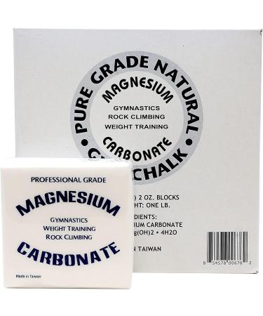 Z Athletic Block Chalk 8-Pack - 2oz Blocks for Gymnastics, Weightlifting, Rock Climbing, Crossfit - Buy Online on GoSupps.com