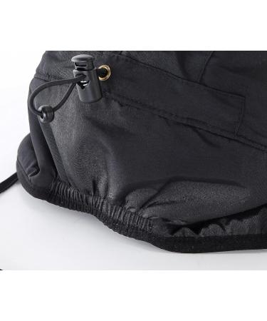 Winter Hat for Men with Fleece Lining and Earflaps - Waterproof Baseball Cap in Black - Buy Online on GoSupps.com