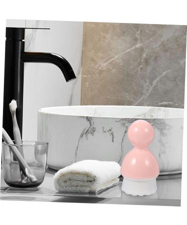 HAPINARY 1pc Cleansing Brush Portable Cosmetic Brush Simple Face Brush Beauty Face Brush Silicone Blackhead Brush Face Scrubbers Pink The Face Artificial Fiber Wool Washbasin - Buy Online on GoSupps.com