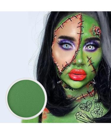 Go Ho Light Green Face & Body Paint Makeup - Professional Water-Based Creamy to Gel Palette for Cosplay, SFX, Costumes, Festivals - 25g - Buy Online on GoSupps.com