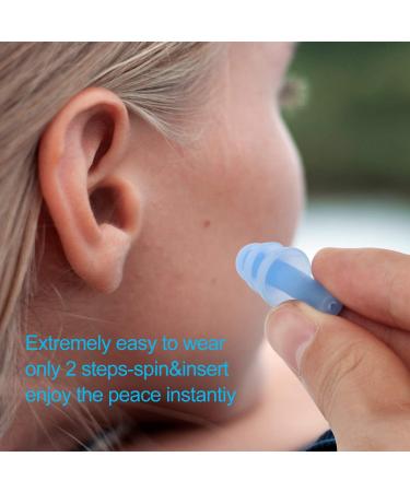 Nnrly Reusable Silicone Ear Plugs - Waterproof, Hypoallergenic, Noise Reduction for Hearing Protection - Ideal for Sleeping, Snoring, Swimming, Concerts - 6 Packs with Storage Bags - Buy Online on GoSupps.com