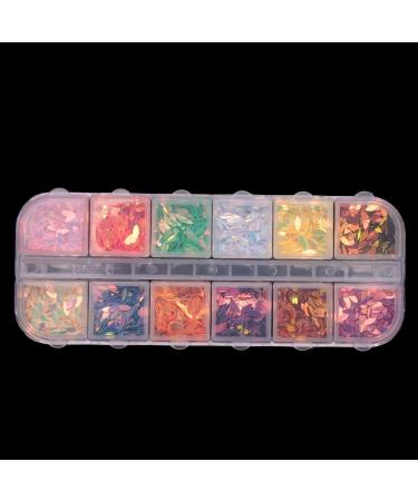 FANGO 3D Shape New Nail Clear Nail Pearl Diy Nail Art Decorations Rhinestone Manicure Tools 3# Colorful Vest Sequins - Buy Online on GoSupps.com