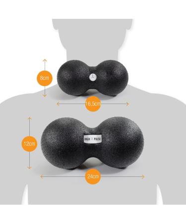 High Pulse Massage Ball (8cm) - Targeted Muscle & Fascia Regeneration | Includes Exercise Poster | Effective Neck & Back Relief - Buy Online on GoSupps.com