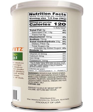 Manischewitz Matzo Meal 15 Oz - Gluten Free Kosher for Passover Matzah Meal (Pack of 2 - 35 Oz Total) - Buy Online on GoSupps.com