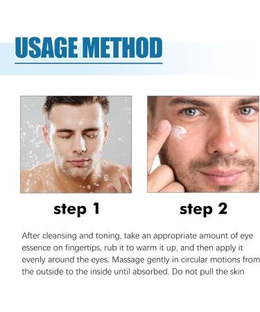  Zankie Eye Contour Cream for Men Moisturizing Essence Eye Cream 0.5 oz | Moisturizing Essence and Eye Skin Care to Avoid Dull Eye Area Zankie - Buy Online on GoSupps.com