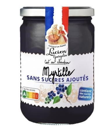 Lucien Georgelin Fruit preparation Blueberry WITHOUT SUGAR ADDS the 600g jar NUTRISCORE A