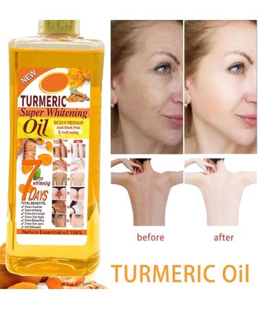 Soft Oil 7 Turmeric Oil Soft 7 Natural Oil 200ml for All Skin Types Turmeric Body Oil for Moisturizing Face and Body Nourishing (2Pcs) - Buy Online on GoSupps.com