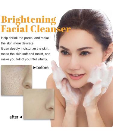  Utapossin Facial cleanser with turmeric extract 100 ml nourishing cleanser deep cleansing foam to refine pores hydrating rose water and kojic acid gentle cleansing for - Buy Online on GoSupps.com