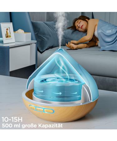 Premium Aroma Diffuser Set - 500 ML 8 Essential Oils Remote Control 14 LED Colors & Timer | International Shipping Available - Buy Online on GoSupps.com