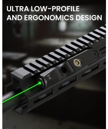 Votatu M4L-GC Circle Dot Green Laser Sight | M-Lok Rail | Tactical Rifle Laser with Strobe | Rechargeable - Buy Online on GoSupps.com