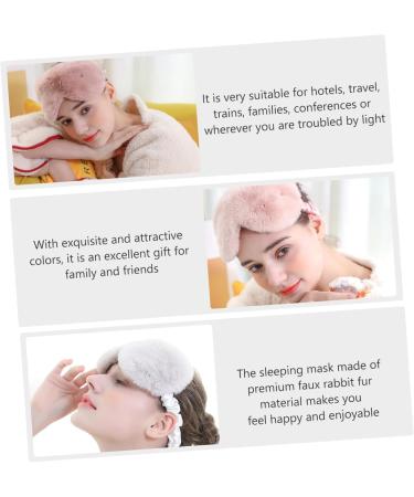 Buy Minkissy 6pcs Rabbit Fur Blackout Sleeping Masks - Adjustable Plush Eye Masks for Travel Napping & Relaxation - Buy Online on GoSupps.com