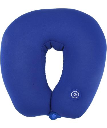 Verdant Touch Memory Foam Neck Pillow - Electric Vibration U-shaped Travel Pillow for Comfort - Blue - Buy Online on GoSupps.com