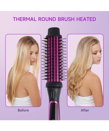 Buy Thermal Brush Curling Iron - Heated Round Styling Brush with 5 Heat Settings | Hot Ionic Curler for Effortless Curls - International Shipping - Buy Online on GoSupps.com