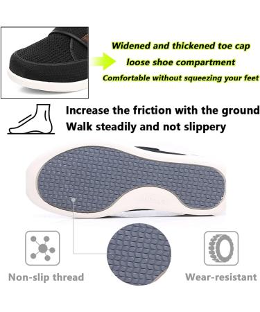 LGZY Diabetic Shoes for Women - Wide Width Elderly Shoes with Adjustable Closure for Comfortable Walking - Size 37 EU - Buy Online on GoSupps.com