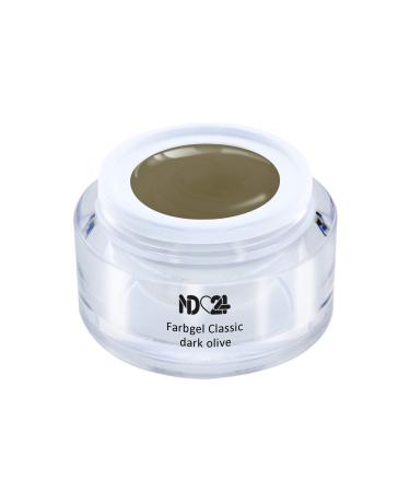 Uv Led Color Gel - Gel Classic Dark Olive - Green Color - Studio Quality - Made in Germany - 5ml
