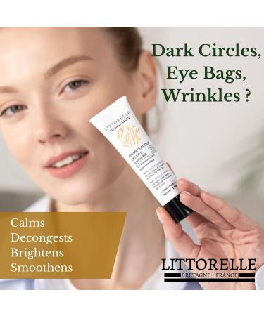 Eye Contour Cream 30 ml - Made in France - Certified Organic - 99% Natural Origin - Anti-Dark Circles Puffiness and Wrinkles Eye Care - Organic Barley Water Cornflower Chamomile Honey Aloe vera - Buy Online on GoSupps.com