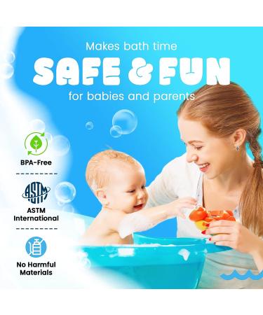 Aquatopia Fergus Frog Baby Bath Thermometer Toy with Audible Alarm - Cute Water Temperature Sensor for Bath Time - Baby Essentials for Safe and Fun Bathing Experience - Buy Online on GoSupps.com