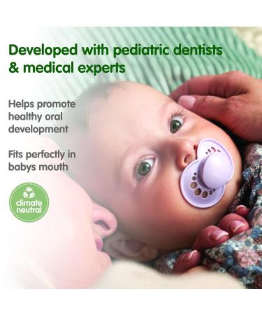 MAM Original Pure Pacifier | Natural Rubber | Sustainable Materials | Sterilizer Case | Unisex 6-16 Months | 2-Pack Green Tea/White - Buy Online on GoSupps.com