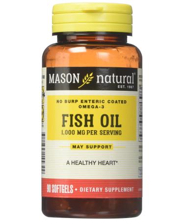 Mason Natural Fish Oil 1000 mg 90 Softgels