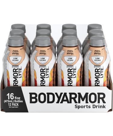 BODYARMOR Lyte Peach Mango 473mL Bottles Pack of 12 - Buy Online on GoSupps.com