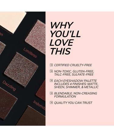 RealHer Eyeshadow Palette IV- Embrace Yourself - Sunset Vibes, 9 Shades: Soft Peach, Burnt Orange, Deep Red - Buy Online on GoSupps.com