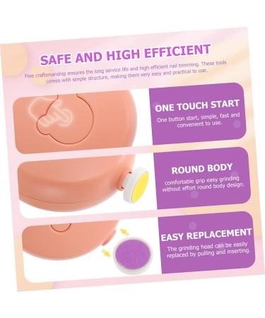 Beatifufu 1 Set Nail Electric Nail Sharpener Nail Polishing Tool Adults Nail Care Polishing Tool Manicure Kit Pedicure Tool Nail Trimmer Safe Adults Nail Kit 7X7X3CM Orange - Buy Online on GoSupps.com