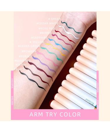 Espoce Dark Green Liquid Eyeliner 0.12 Oz - Quick-Drying, Long-Lasting & Ultra-Fine Colored Eyeliner for Eye Makeup - Buy Online on GoSupps.com