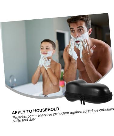 Healeeved 3ST Razor Box Organizer | Travel Shaving Set for Men & Women | Safe & Compact Electrician Razor Case - 18x8cm - 3 Pieces (Black) - Buy Online on GoSupps.com