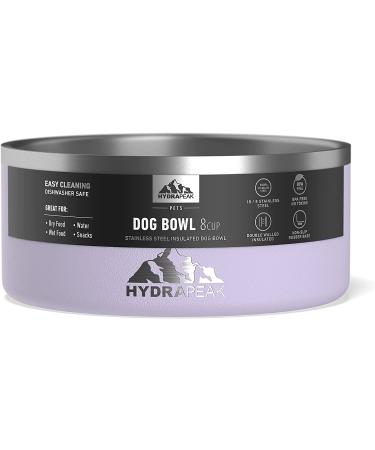 Hydrapeak Non-Slip Stainless Steel Dog Bowl - 8 Cup Orchid | For Water or Food - Buy Online on GoSupps.com